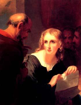 Thomas Sully Portia and Shylock oil painting image